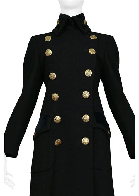 dolce gabbana military style coat with buttons